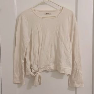 Madewell sweater with knot/tie in the front.